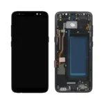 Samsung Galaxy S8 (G950) – дисплей с тъч, с рамка, черен цвят