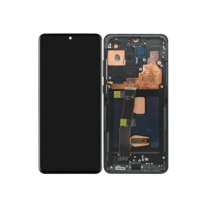 Samsung Galaxy S20 ULTRA (G988) / G988 – дисплей с тъч, с рамка, черен цвят