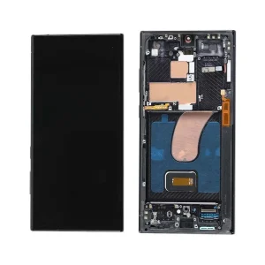 Samsung Galaxy S23 ULTRA (S918) / S918 – дисплей с тъч, с рамка, черен цвят