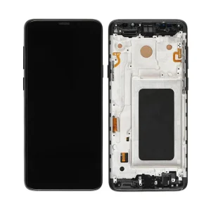 Samsung Galaxy S9 PLUS (G965) – дисплей с тъч, с рамка, черен цвят